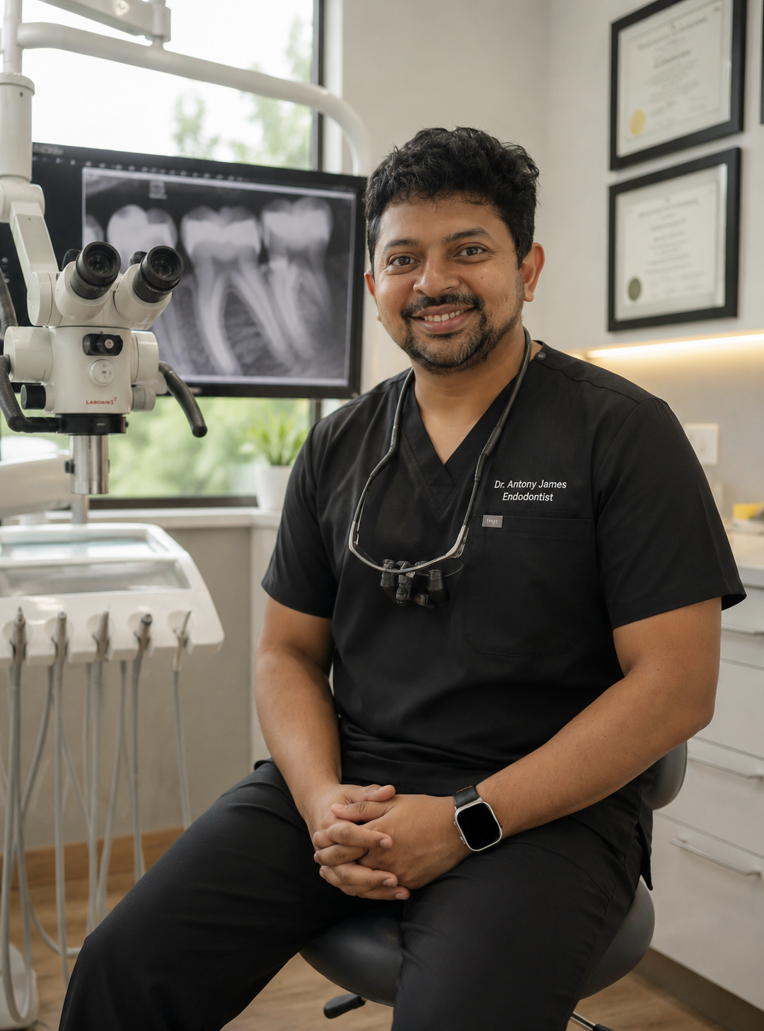Dr. Antony James, consultant endodontist